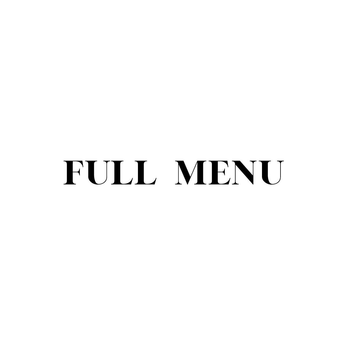 FULL MENU